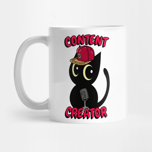 Cute black cat is a content creator by Pet Station